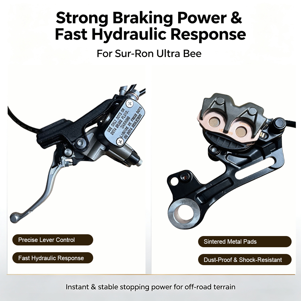 SurRon Ultra Bee Front & Rear  - огляд і ціна Front Rear Brake Caliper Bracket Kit